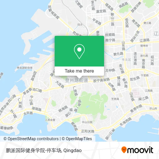 鹏派国际健身学院-停车场 map