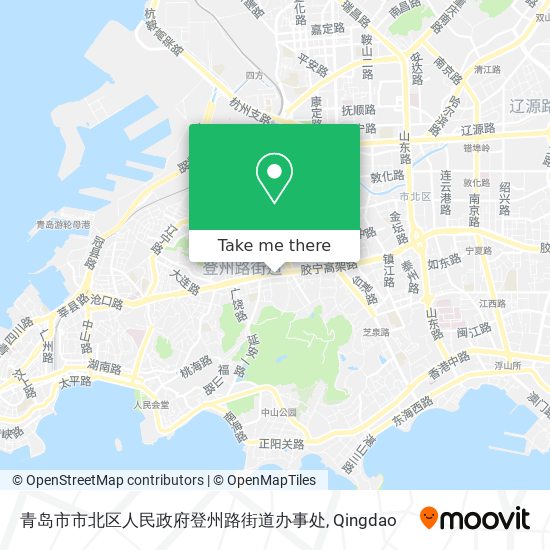 青岛市市北区人民政府登州路街道办事处 map