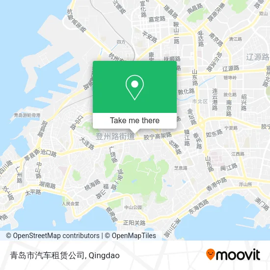 青岛市汽车租赁公司 map