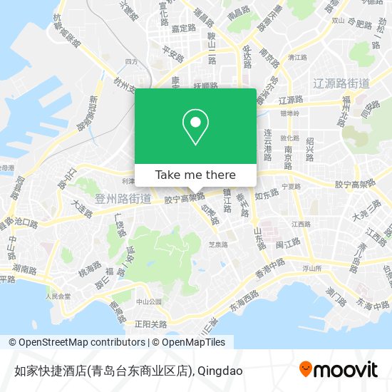 如家快捷酒店(青岛台东商业区店) map