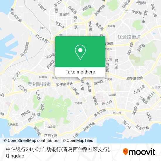 中信银行24小时自助银行(青岛西仲路社区支行) map