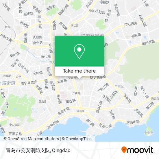 青岛市公安消防支队 map