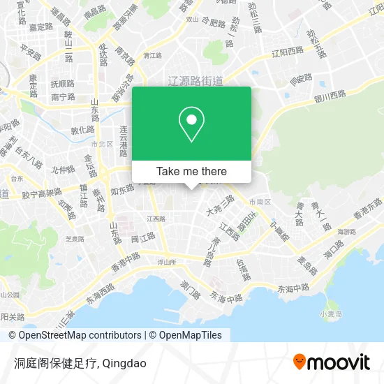 洞庭阁保健足疗 map