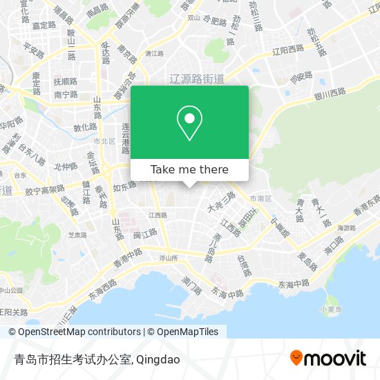 青岛市招生考试办公室 map