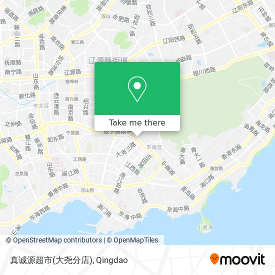 真诚源超市(大尧分店) map