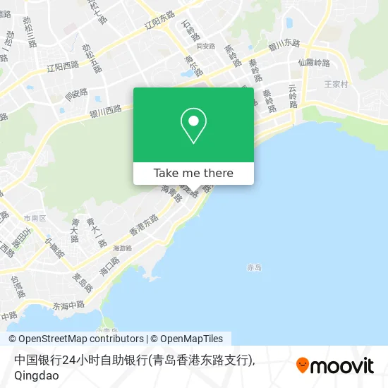 中国银行24小时自助银行(青岛香港东路支行) map