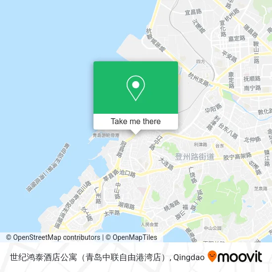世纪鸿泰酒店公寓（青岛中联自由港湾店） map