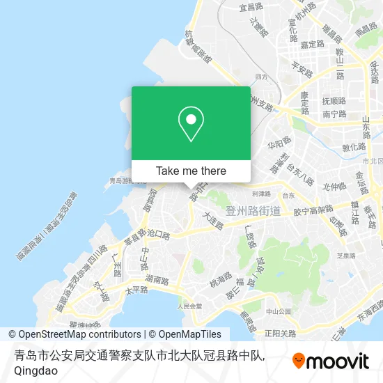 青岛市公安局交通警察支队市北大队冠县路中队 map