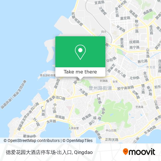 德爱花园大酒店停车场-出入口 map