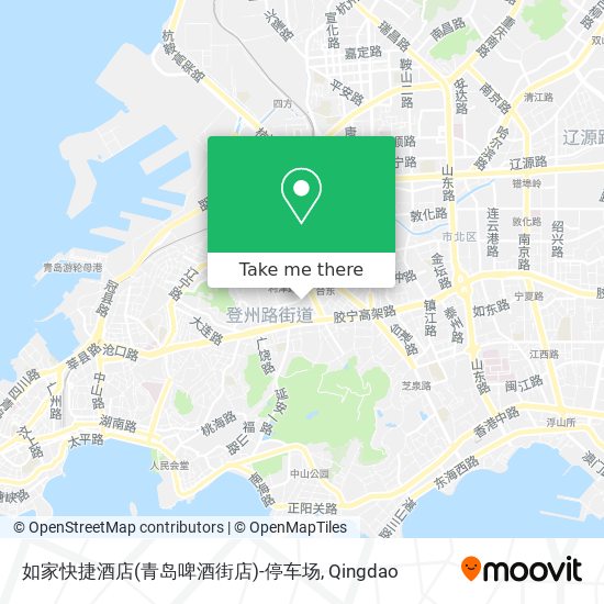 如家快捷酒店(青岛啤酒街店)-停车场 map