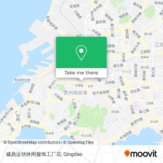 威鼎运动休闲服饰工厂店 map