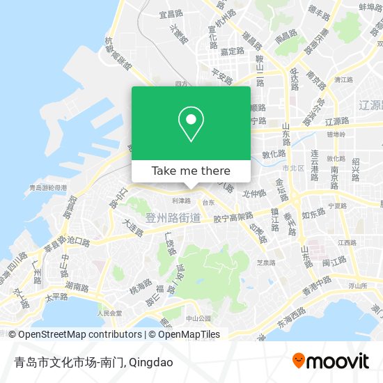 青岛市文化市场-南门 map