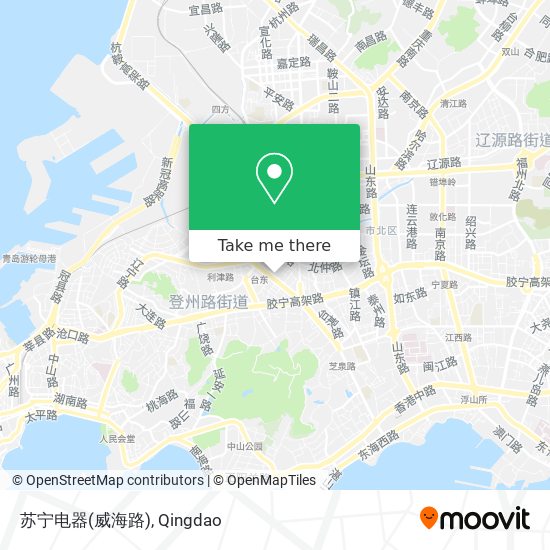 苏宁电器(威海路) map