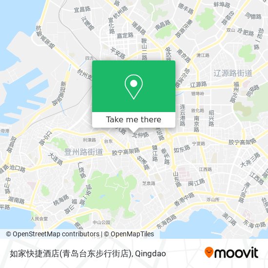 如家快捷酒店(青岛台东步行街店) map