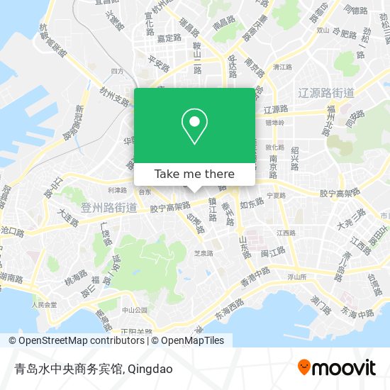 青岛水中央商务宾馆 map