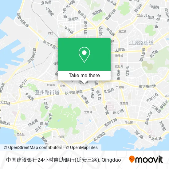 中国建设银行24小时自助银行(延安三路) map