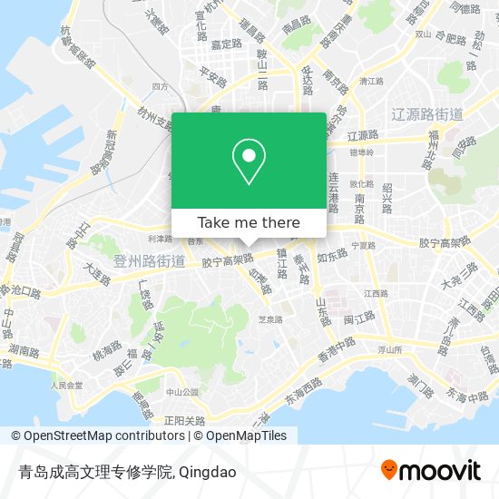 青岛成高文理专修学院 map