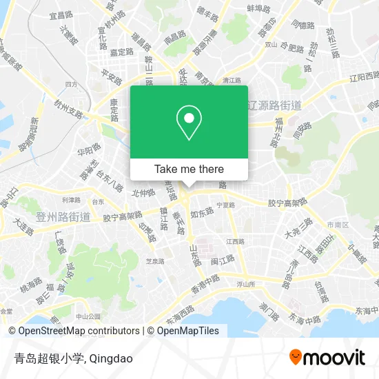 青岛超银小学 map