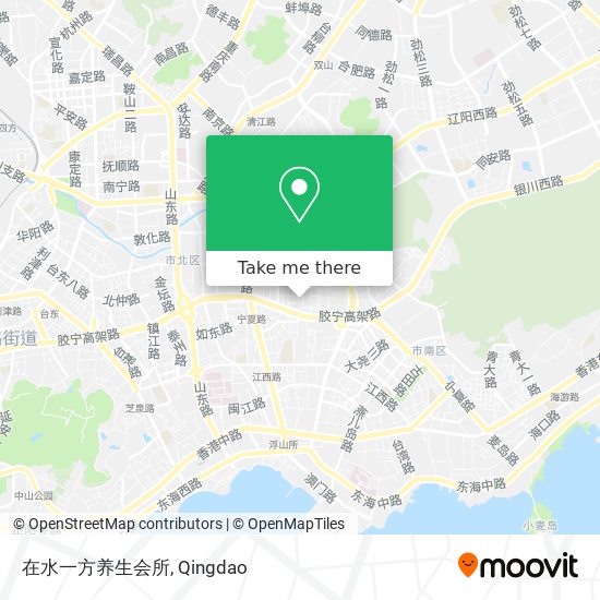 在水一方养生会所 map