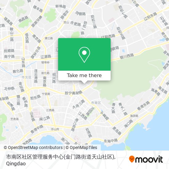 市南区社区管理服务中心(金门路街道天山社区) map