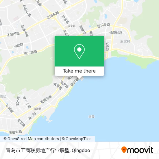 青岛市工商联房地产行业联盟 map
