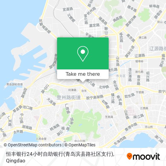 恒丰银行24小时自助银行(青岛滨县路社区支行) map