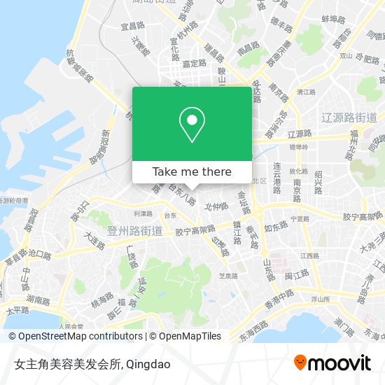 女主角美容美发会所 map