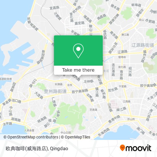 欧典咖啡(威海路店) map