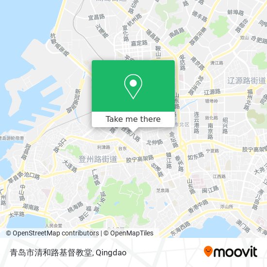 青岛市清和路基督教堂 map