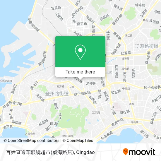 百姓直通车眼镜超市(威海路店) map