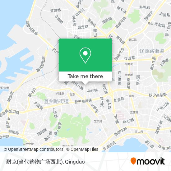 耐克(当代购物广场西北) map