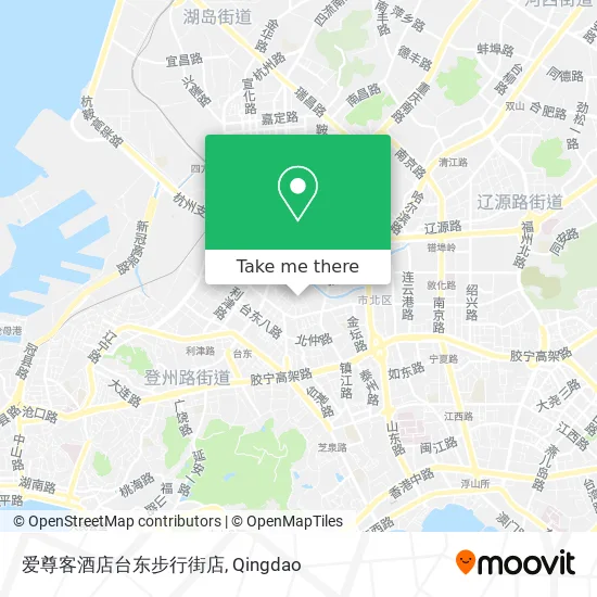 爱尊客酒店台东步行街店 map