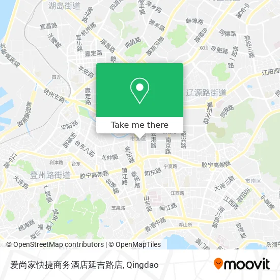爱尚家快捷商务酒店延吉路店 map