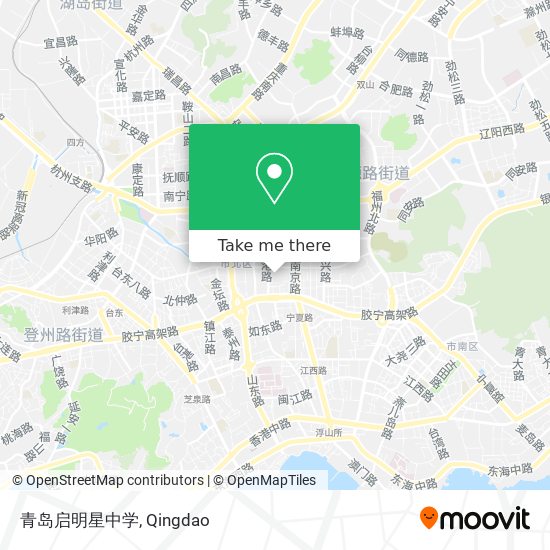 青岛启明星中学 map