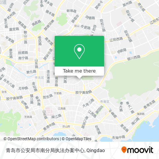 青岛市公安局市南分局执法办案中心 map