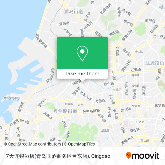 7天连锁酒店(青岛啤酒商务区台东店) map