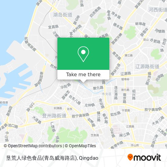 垦荒人绿色食品(青岛威海路店) map