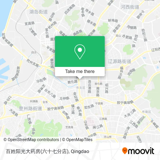 百姓阳光大药房(六十七分店) map