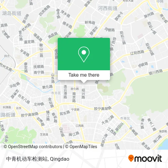 中青机动车检测站 map
