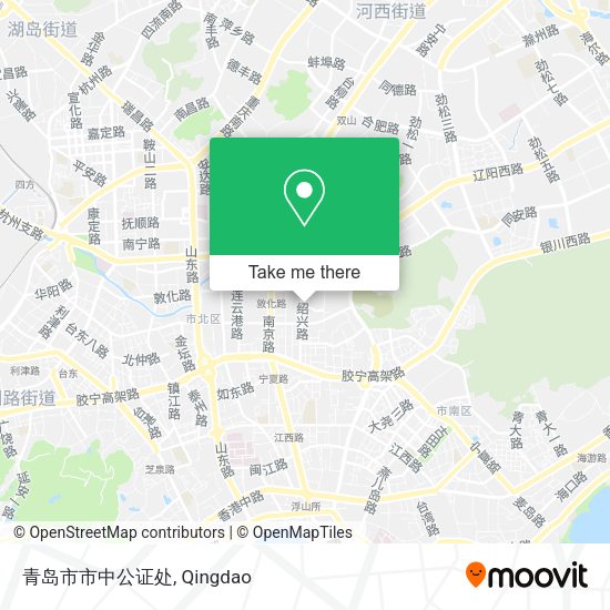青岛市市中公证处 map