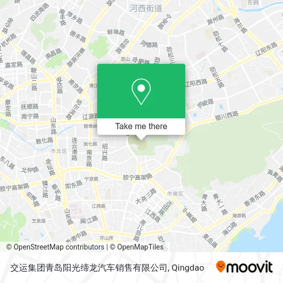 交运集团青岛阳光缔龙汽车销售有限公司 map