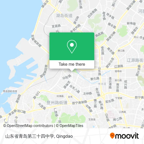 山东省青岛第三十四中学 map