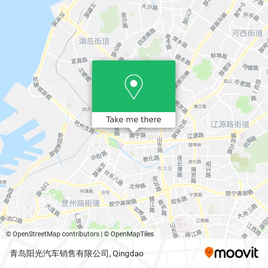 青岛阳光汽车销售有限公司 map