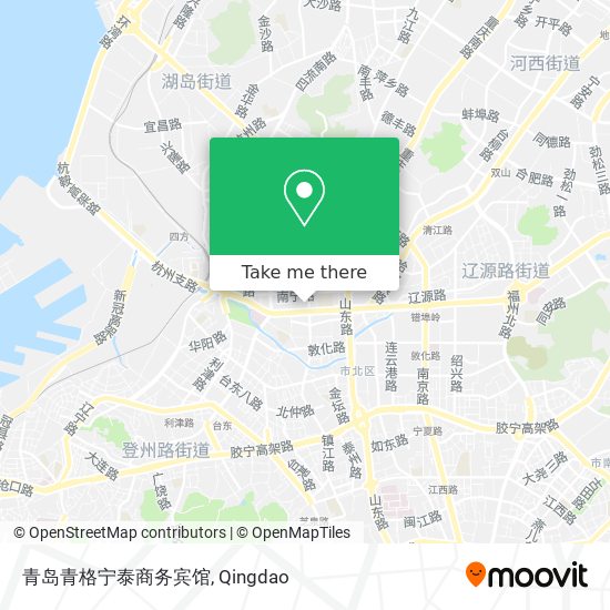 青岛青格宁泰商务宾馆 map