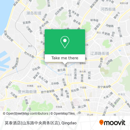 莫泰酒店(山东路中央商务区店) map