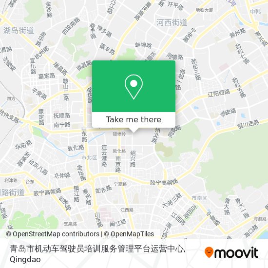 青岛市机动车驾驶员培训服务管理平台运营中心 map