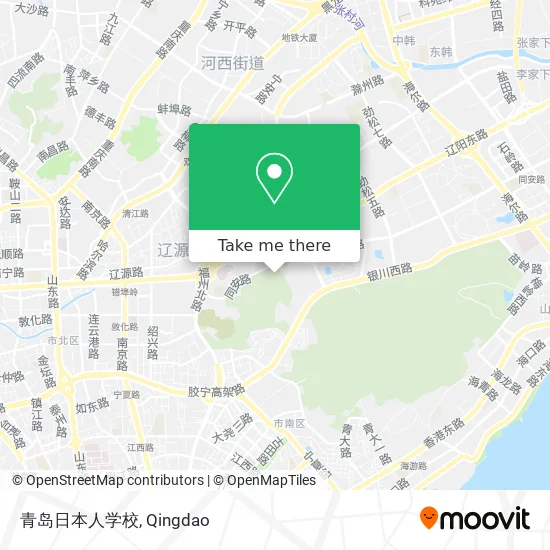 青岛日本人学校 map