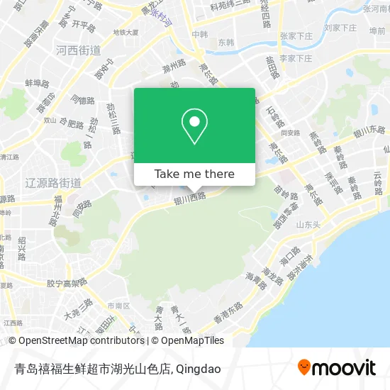 青岛禧福生鲜超市湖光山色店 map