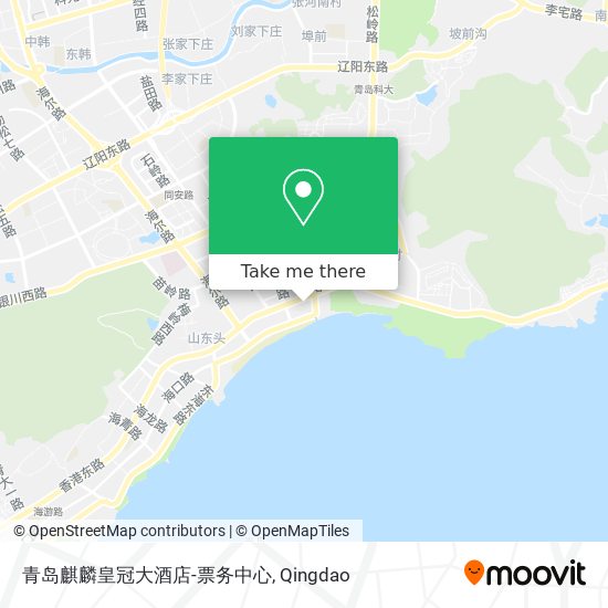 青岛麒麟皇冠大酒店-票务中心 map