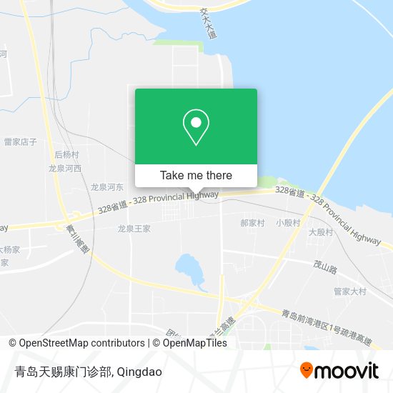 青岛天赐康门诊部 map